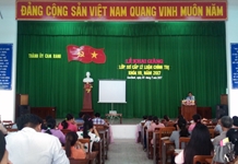 Trung tâm bồi dưỡng chính trị thành phố Cam Ranh: Tổ chức Lễ khai giảng lớp Sơ cấp Lý luận chính trị khóa VII, năm 2017