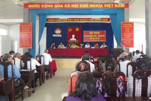 Đại biểu HĐND tỉnh Khánh Hòa tiếp xúc cử tri các địa phương