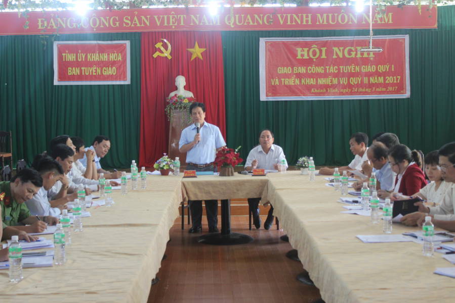 Hội nghị giao ban công tác tuyên giáo quý I năm 2017