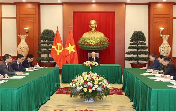 Tổng Bí thư Nguyễn Phú Trọng điện đàm với Tổng thống Liên bang Nga
