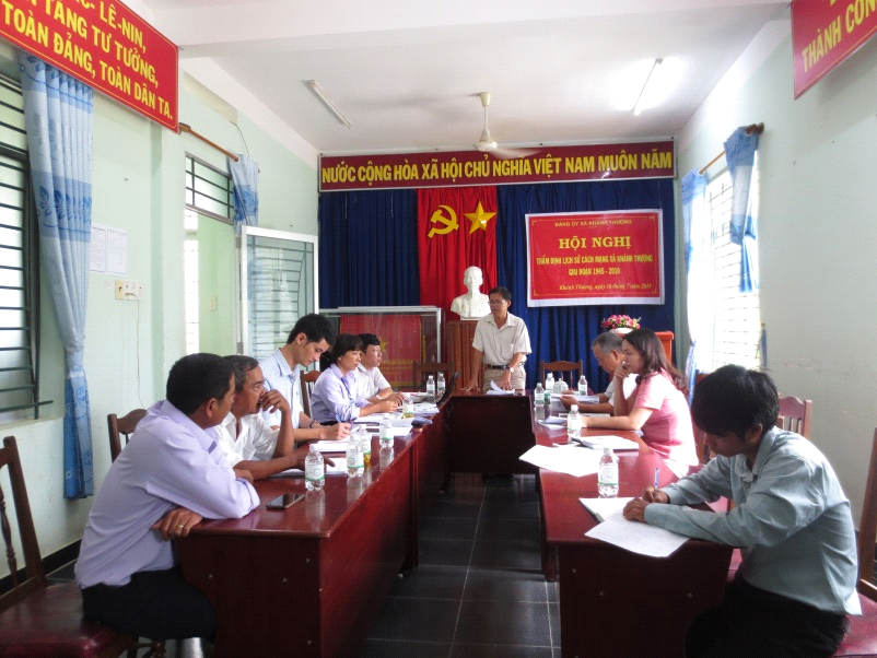 Thẩm định Lịch sử cách mạng xã Khánh Thượng giai đoạn 1945-2010