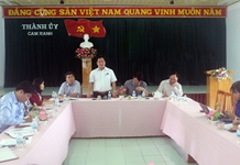 Ban Tuyên giáo Tỉnh ủy làm việc với Thường trực Thành ủy Cam Ranh về công tác tuyên giáo