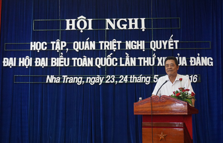 stt-Tổ chức học tập Nghị quyết Đại hội Đảng lần thứ XII cho các cán bộ hưu trí