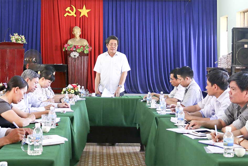 Thường trực Tỉnh ủy Khánh Hòa làm việc tại các địa phương