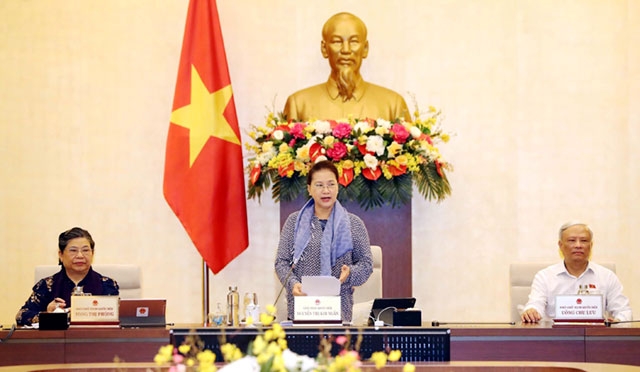 Khai mạc phiên họp thứ 45 của Ủy ban Thường vụ Quốc hội 