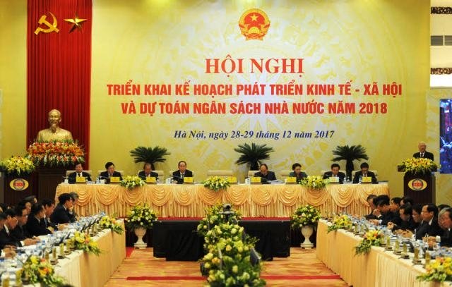 Hội nghị triển khai kế hoạch phát triển kinh tế - xã hội và dự toán ngân sách Nhà nước năm 2018