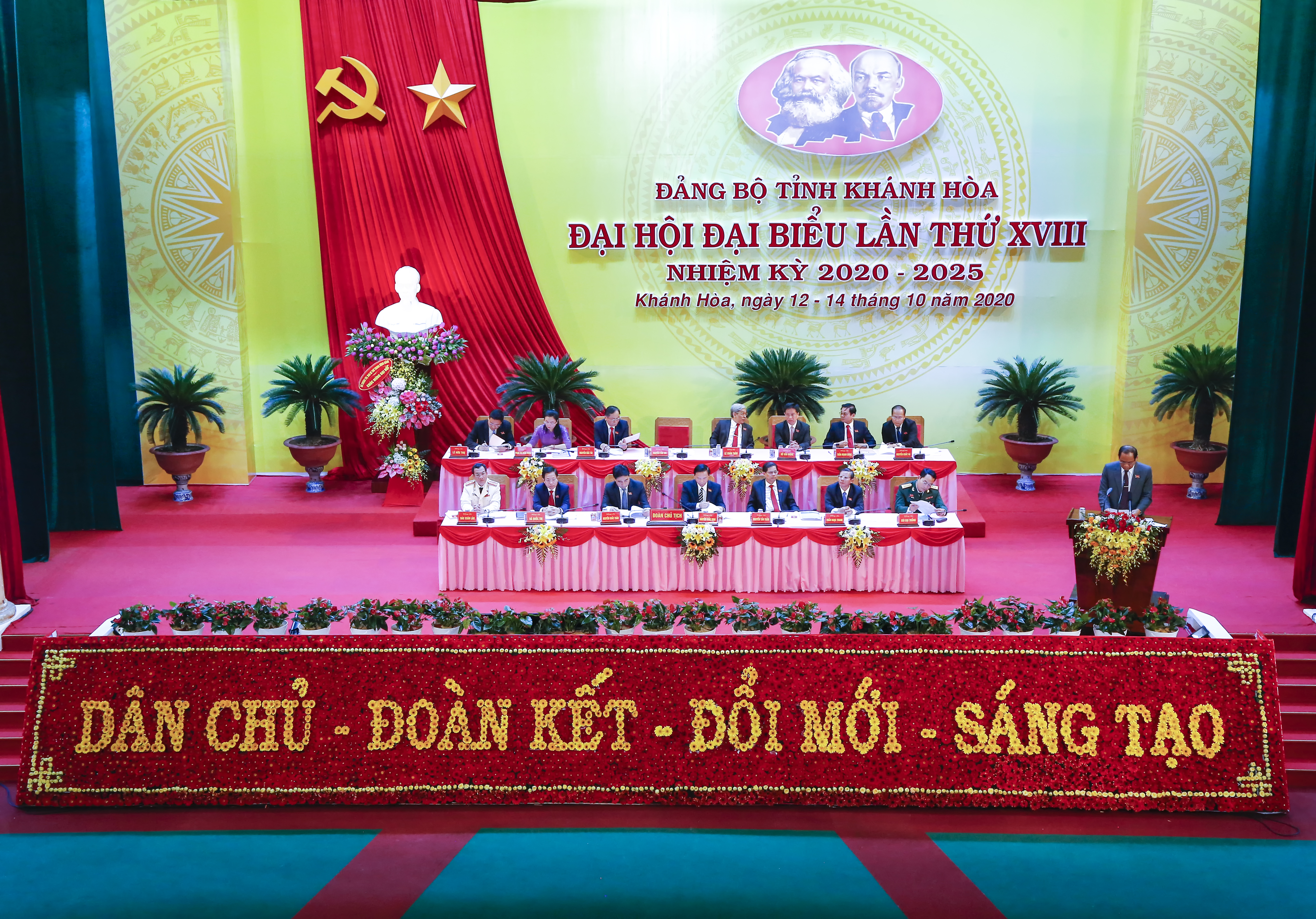 Khánh Hòa: Khai mạc trọng thể Đại hội đại biểu Đảng bộ tỉnh lần thứ XVIII, nhiệm kỳ 2020 - 2025