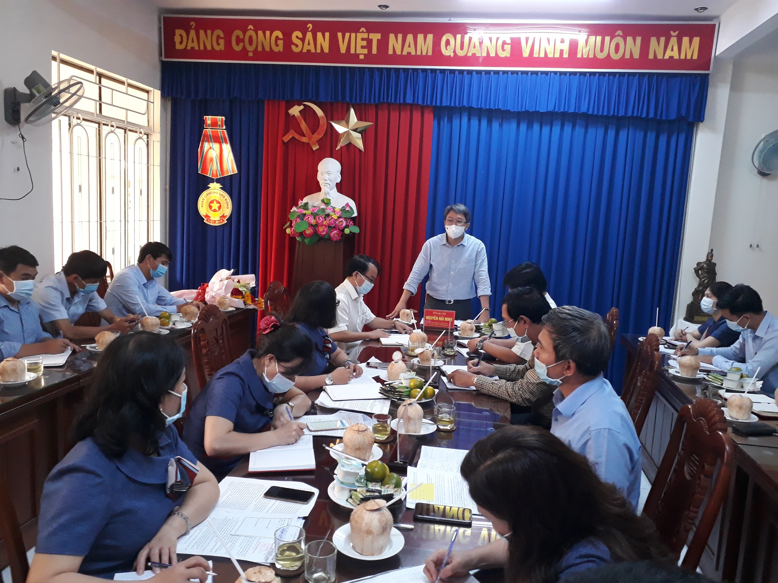 Bí thư Tỉnh uỷ làm việc với Ban Tuyên giáo Tỉnh ủy 