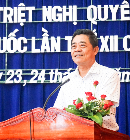stt-Triển khai học tập Nghị quyết Đại hội Đảng lần thứ XII cho cán bộ chủ chốt của tỉnh