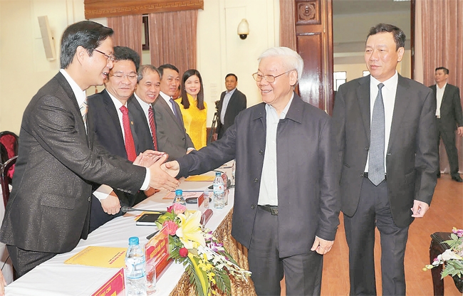 Tổng Bí thư Nguyễn Phú Trọng thăm, làm việc tại tỉnh Nam Định