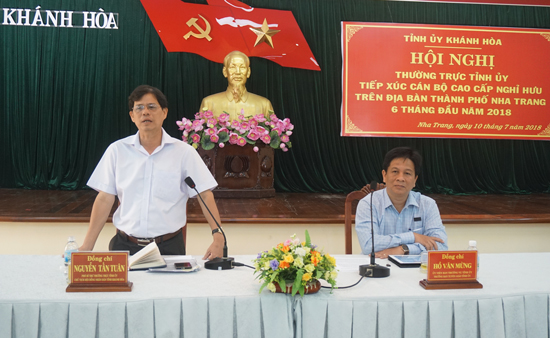 Thường trực Tỉnh ủy Khánh Hòa: Tiếp xúc cán bộ cao cấp nghỉ hưu 