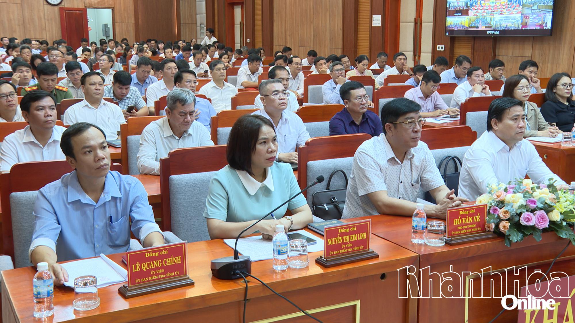 Khánh Hòa tăng cường công tác kiểm tra, giám sát, giữ vững kỷ cương, kỷ luật của Đảng