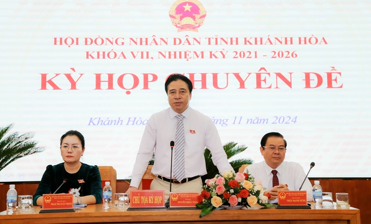 Kỳ họp chuyên đề HĐND tỉnh Khánh Hòa khóa VII: Thông qua 10 nghị quyết nhằm thúc đẩy phát triển kinh tế - xã hội tỉnh