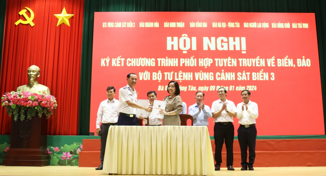 Bộ Tư lệnh Vùng Cảnh sát biển 3 gặp mặt các cơ quan báo chí đầu năm 2024