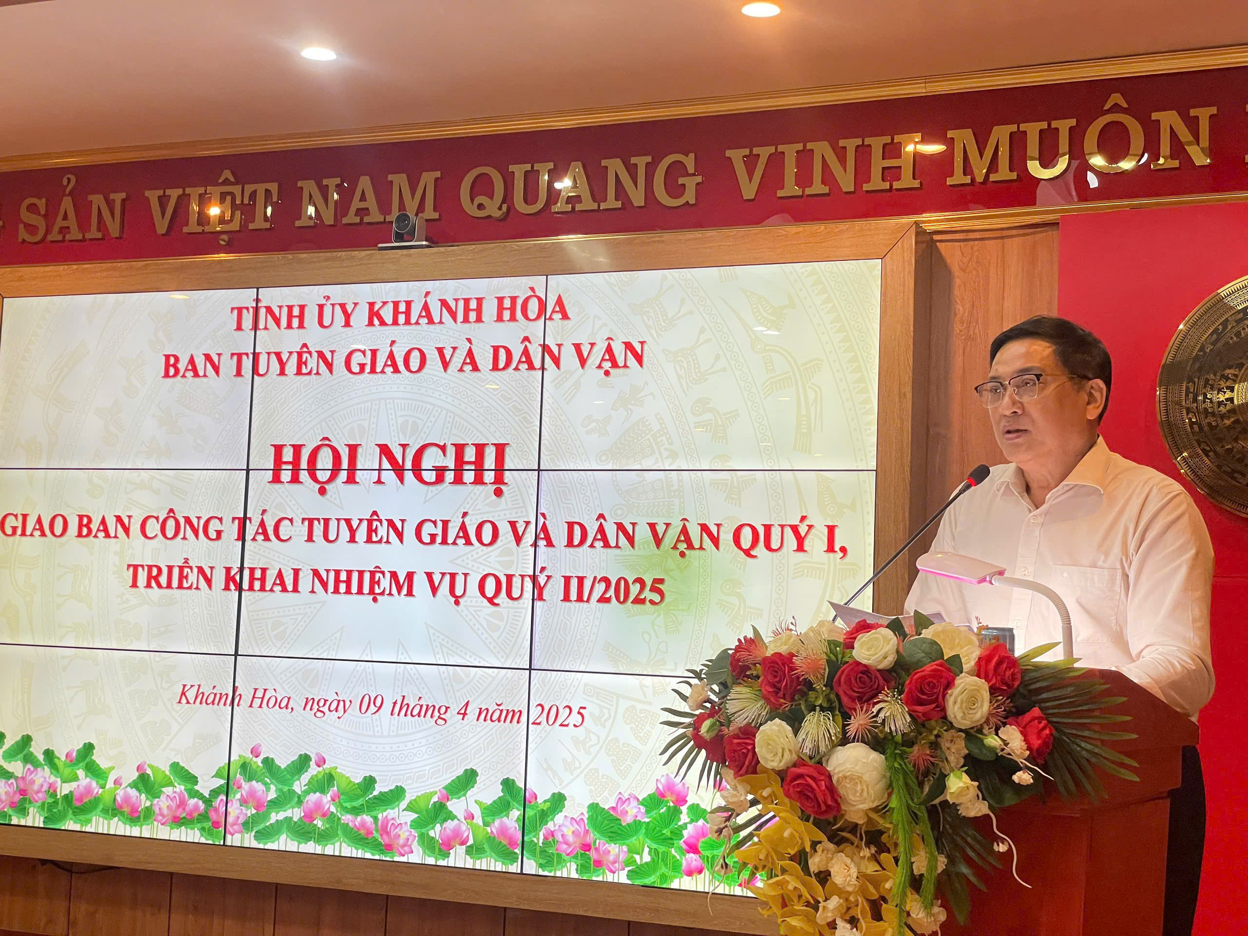 Ban Tuyên giáo và Dân vận Tỉnh ủy: Giao ban công tác quý I, triển khai nhiệm vụ quý II năm 2025