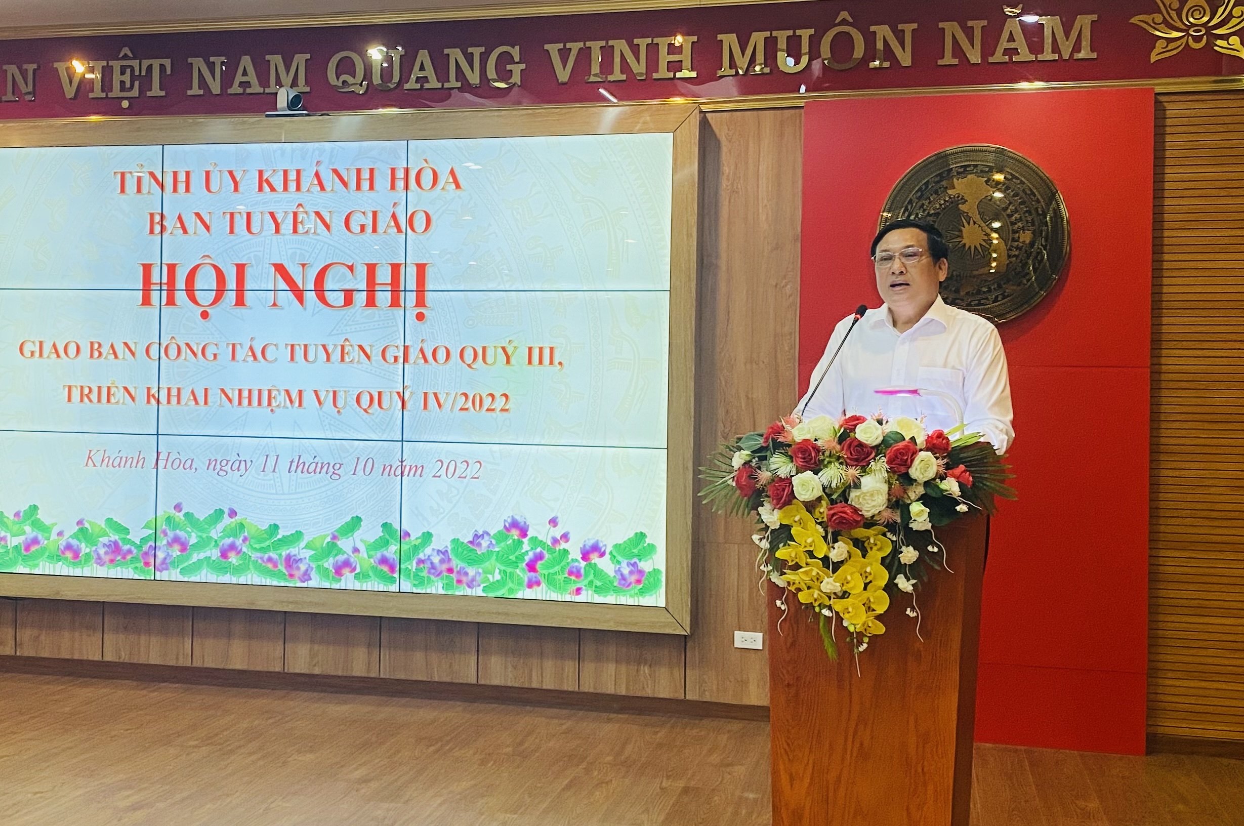 Hội nghị giao ban công tác tuyên giáo quý III và triển khai nhiệm vụ quý IV năm 2022