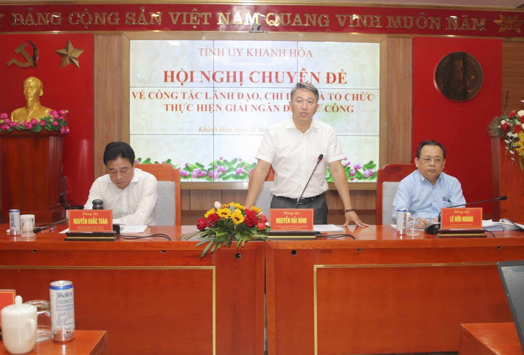 Hội nghị chuyên đề về giải ngân đầu tư công