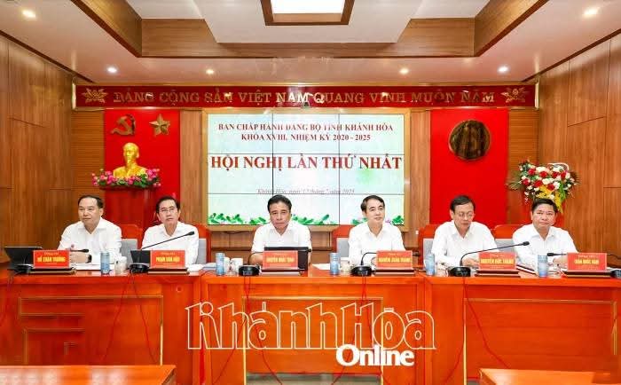 Ban Chấp hành Đảng bộ tỉnh Khánh Hòa nhiệm kỳ 2020 - 2025 tổ chức Hội nghị lần thứ nhất