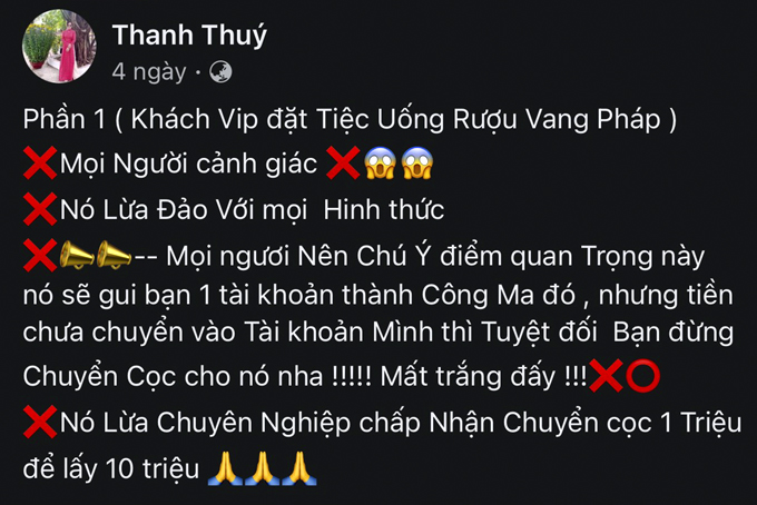 Cảnh báo lừa đảo bằng hình thức đặt tiệc nhà hàng