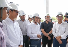 Bí thư Tỉnh ủy Khánh Hòa Nghiêm Xuân Thành kiểm tra tiến độ công trình trụ sở làm việc của Tỉnh ủy, Đoàn Đại biểu Quốc hội và HĐND tỉnh, UBND tỉnh