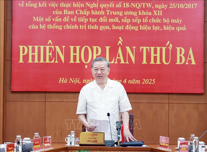 Tổng Bí thư Tô Lâm: Các cơ quan, đơn vị, tổ chức trước, trong và sau sắp xếp phải đảm bảo hoạt động thông suốt