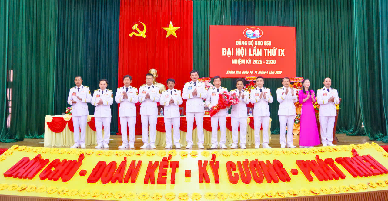 ĐẢNG BỘ KHO 858, CỤC HẬU CẦN - KỸ THUẬT HẢI QUÂN: TỔ CHỨC ĐẠI HỘI LẦN THỨ IX, NHIỆM KỲ 2025-2030