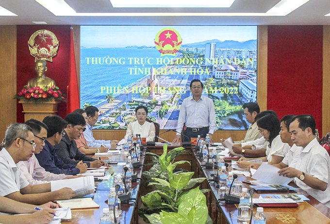 Phiên họp Thường trực HĐND tỉnh Khánh Hòa tháng 7