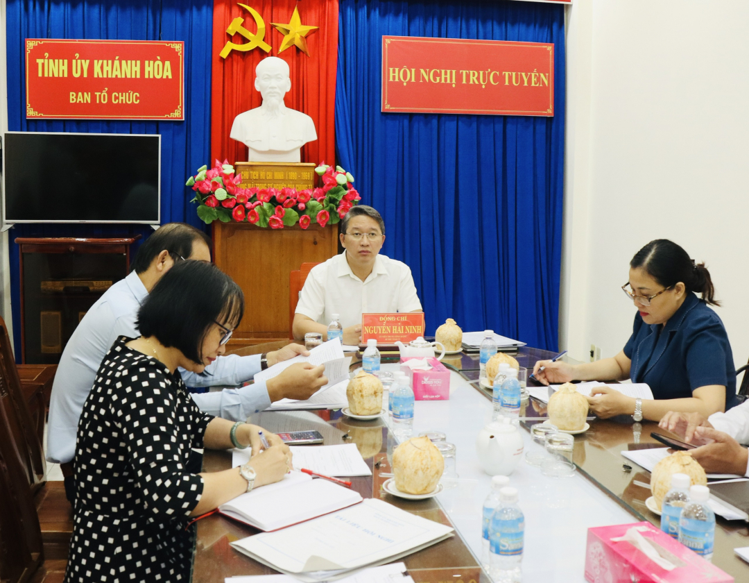 Hội nghị trực tuyến góp ý dự thảo bổ sung, sửa đổi Quy định số 04 của Ban Bí thư