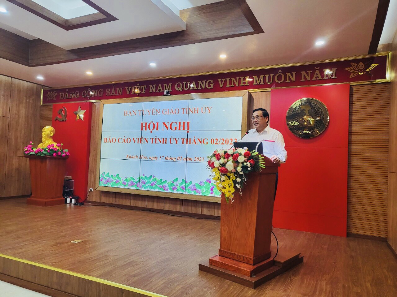 Hội nghị Báo cáo viên Tỉnh ủy tháng 02/2023