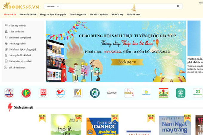 Hội sách trực tuyến quốc gia khai mạc ngày 19/4 tại Book365.vn