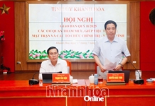 Thường trực Tỉnh ủy giao ban quý II với các cơ quan tham mưu, giúp việc Tỉnh ủy, Mặt trận và các tổ chức chính trị - xã hội tỉnh