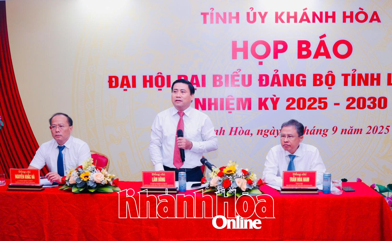 Sẵn sàng cho Đại hội đại biểu Đảng bộ tỉnh Khánh Hòa lần thứ I, nhiệm kỳ 2025 - 2030