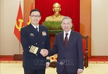 Tổng Bí thư Tô Lâm tiếp Bộ trưởng Quốc phòng Trung Quốc