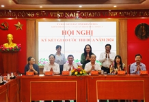 KÝ KẾT GIAO ƯỚC THI ĐUA NĂM 2024 CỦA KHỐI THI ĐUA CÁC CƠ QUAN THAM MƯU CỦA TỈNH ỦY (KHỐI I