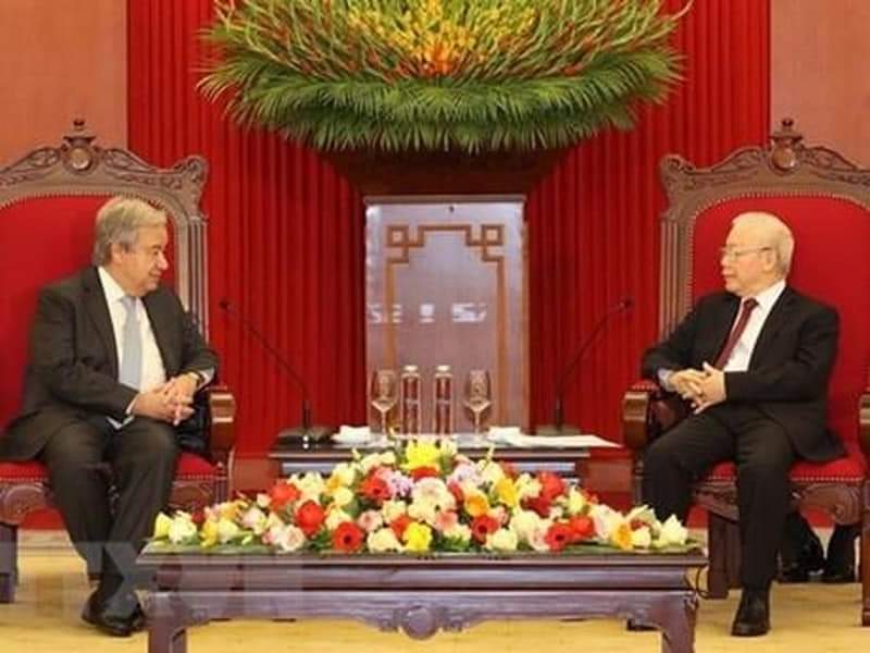Tổng Thư ký Liên hợp quốc kết thúc chuyến thăm chính thức Việt Nam