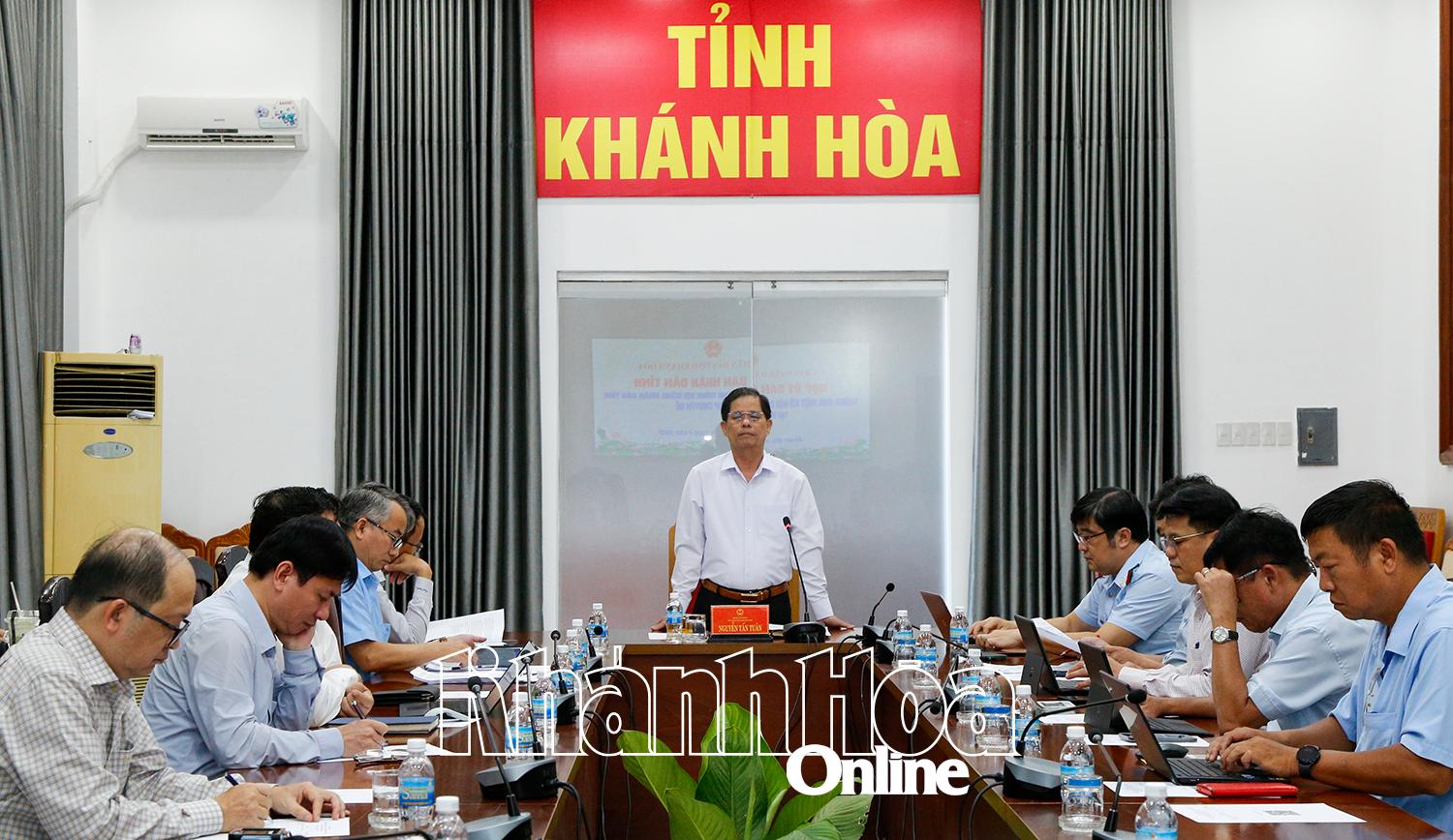 UBND tỉnh thống nhất một số nội dung trình Kỳ họp chuyên đề HĐND tỉnh khóa VII
