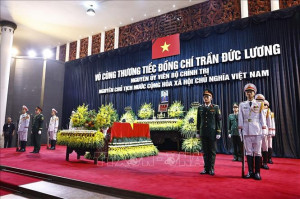 Cử hành trọng thể Lễ Quốc tang nguyên Chủ tịch nước Trần Đức Lương