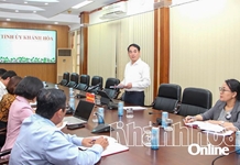 Bí thư Tỉnh ủy Nghiêm Xuân Thành: Làm việc với Tổ công tác KPI