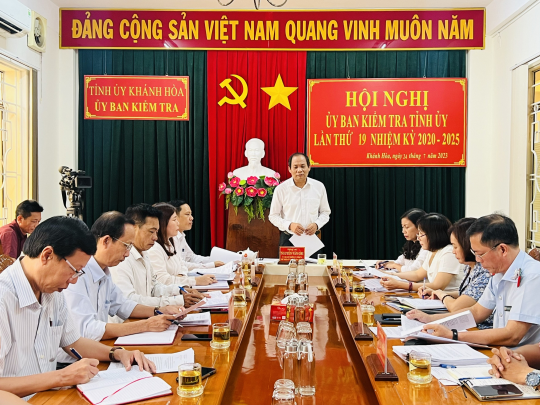 Hội nghị Ủy ban Kiểm tra Tỉnh ủy lần thứ 19