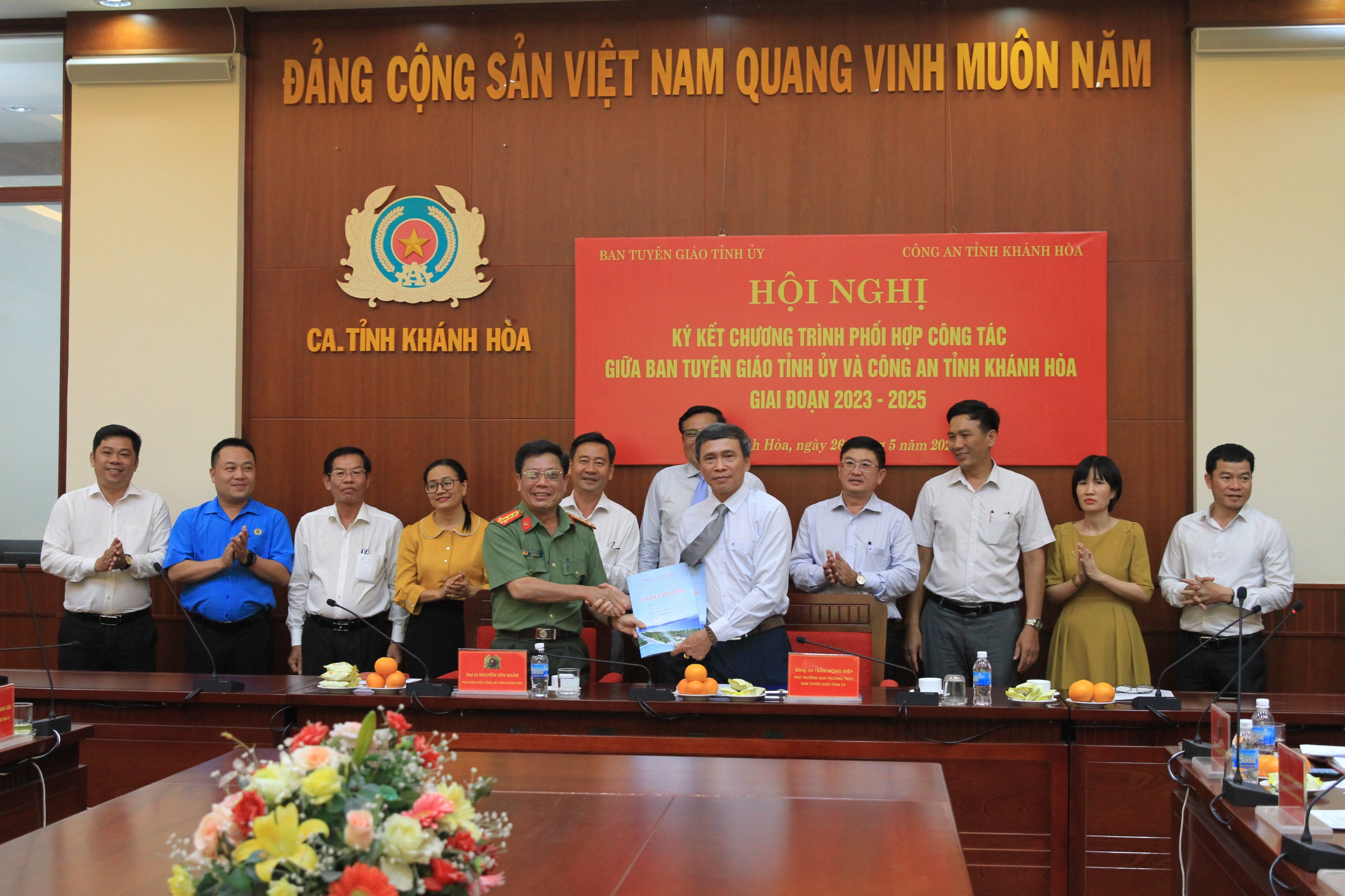 Tăng cường công tác phối hợp giữa ngành tuyên giáo và ngành công an