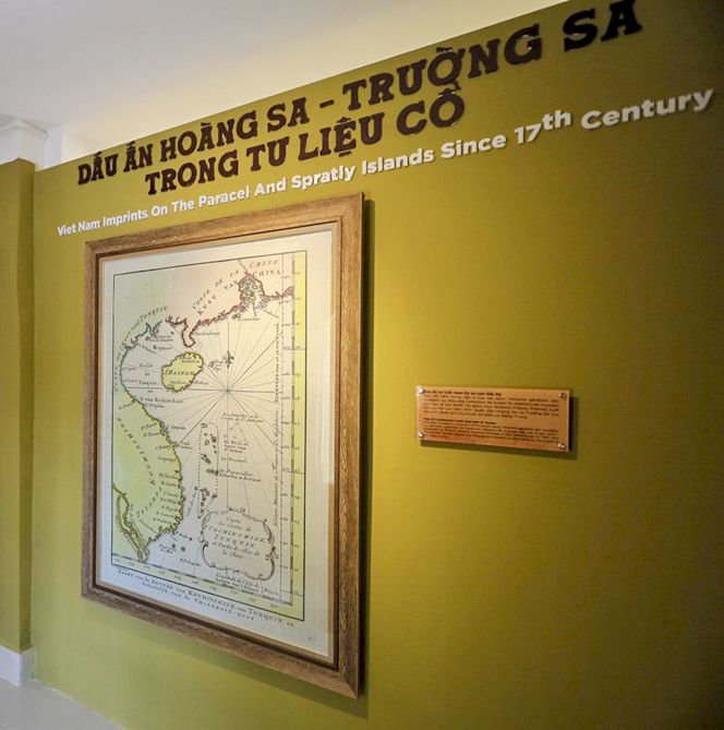 Khu trưng bày bản đồ cổ - Bảo tàng Hải dương học:   Thêm tư liệu khẳng định chủ quyền Hoàng Sa - Trường Sa