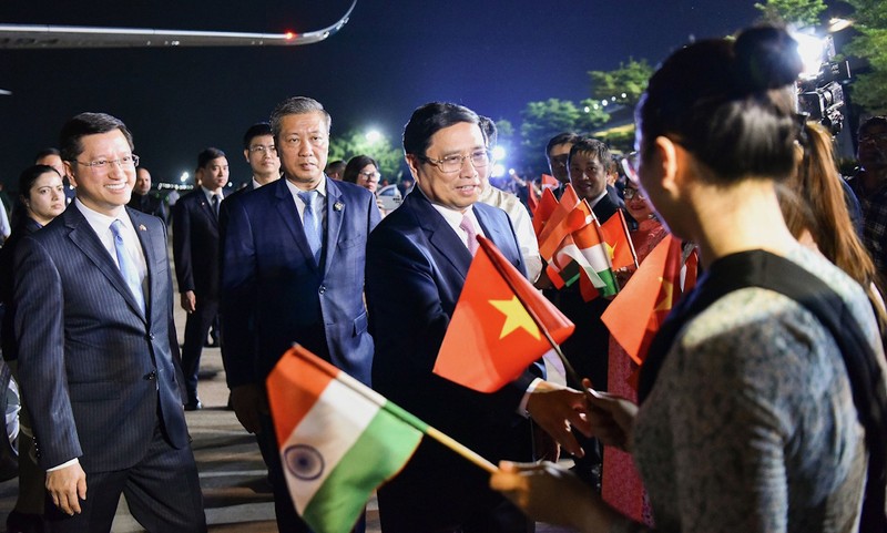  Thủ tướng Phạm Minh Chính đến New Delhi bắt đầu chuyến thăm cấp Nhà nước tới Ấn Độ 